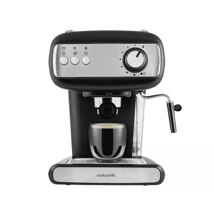 Cookworks Expresso Coffee Maker - Stainless Steel Cookworks Expresso Coffee Maker - Stainless Steel