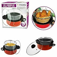 Prima 3-In-1 Cooker/Steamer/Fryer Cooking Set Prima 3-In-1 Cooker/Steamer/Fryer Cooking Set